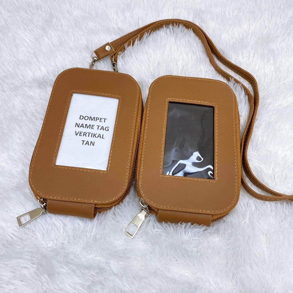 

DOMPET KARTU NAME TAG KULIT ID CARD HOLDER GANTUNGAN NAMA VERTIKAL RR07