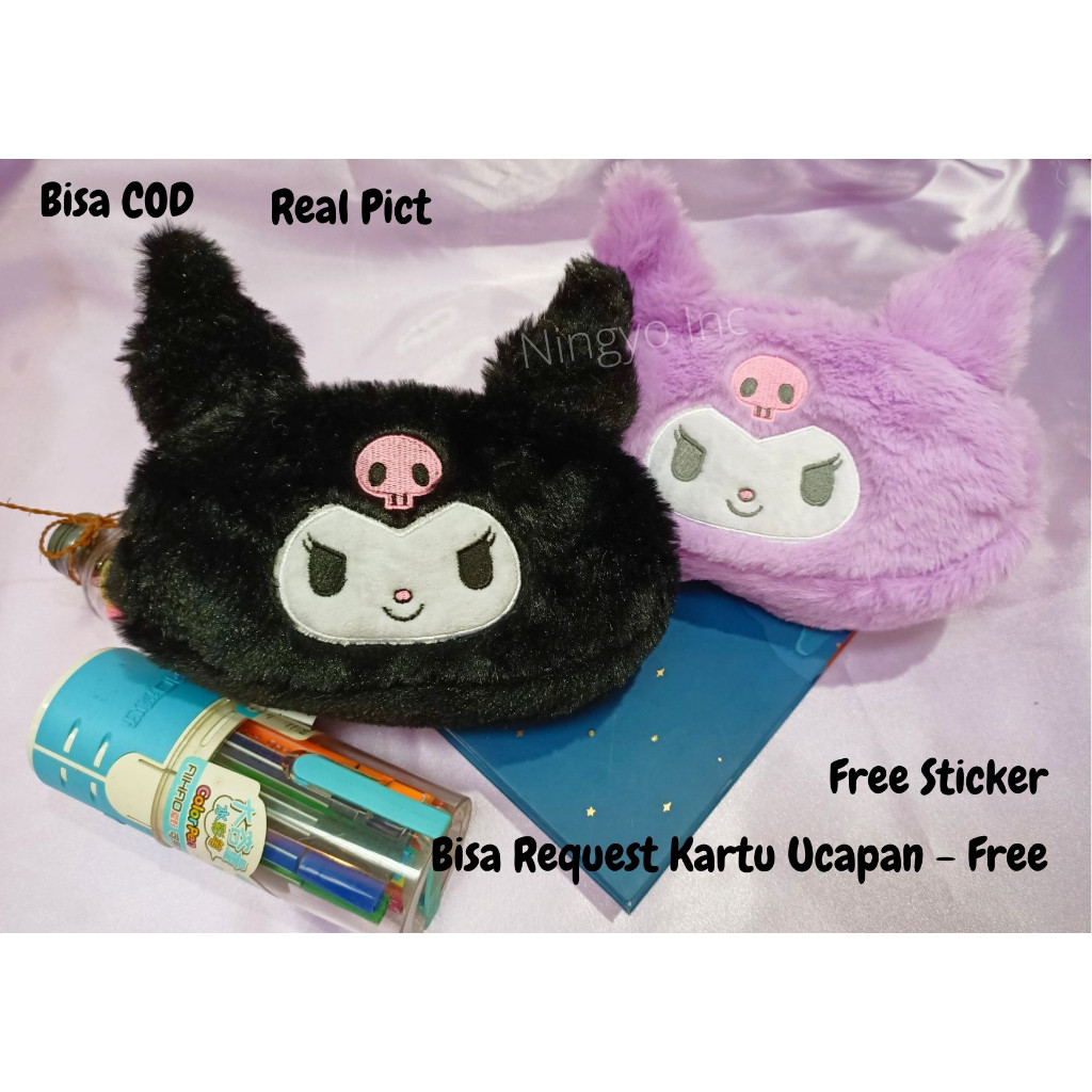 

TEMPAT PENSIL DOMPET SERBA GUNA KOSMETIK POUCH CANTIK LUCU KARAKTER SANRIO BULU HALUS PREMIUM