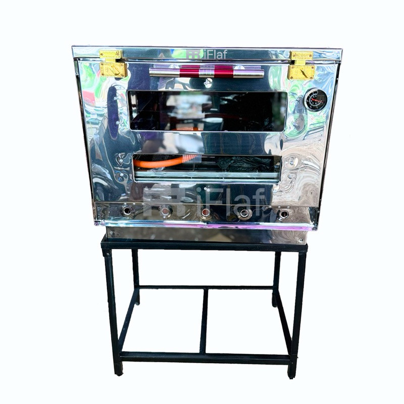 Oven Gas Api Atas Bawah Stainless 60x40x45 cm - open gas - oven gas kecil iFlaf WE