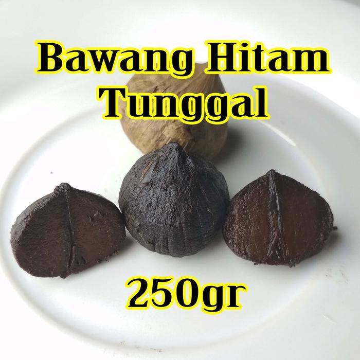 

Black Garlic Bawang Hitam Tunggal Lanang 250gr 250gram 250g 250 gr gram 1/4kg 1/4 kg Rempah Kemasan