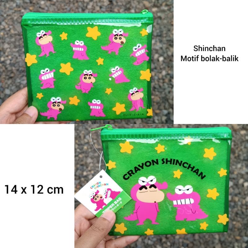 

Seria Daiso Watts Japan - Pouch Zipper Sanrio My Melody Shinchan