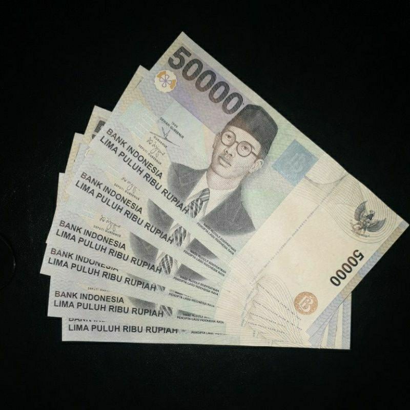 Uang Kuno 50000 WR Supratman Emisi 1999/1999 (Cetakan Pertama)