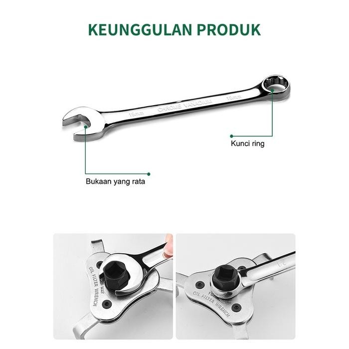 ISKU TOOL KIT SET 82PCS KUNCI SHOCK SET KUNCI RING PAS ALAT SET DAN KUNCI PAS RACHET SOCKET SET