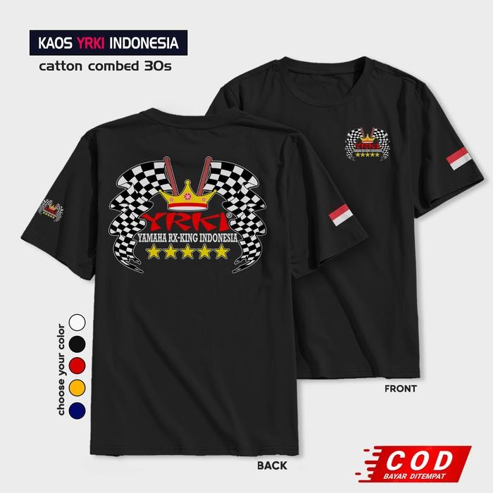 BEST SELLER KAOS DISTRO LENGAN PENDEK YRKI YAMAHA RX KING INDONESIA KAOS OBLONG KEREN RX KING LENGAN