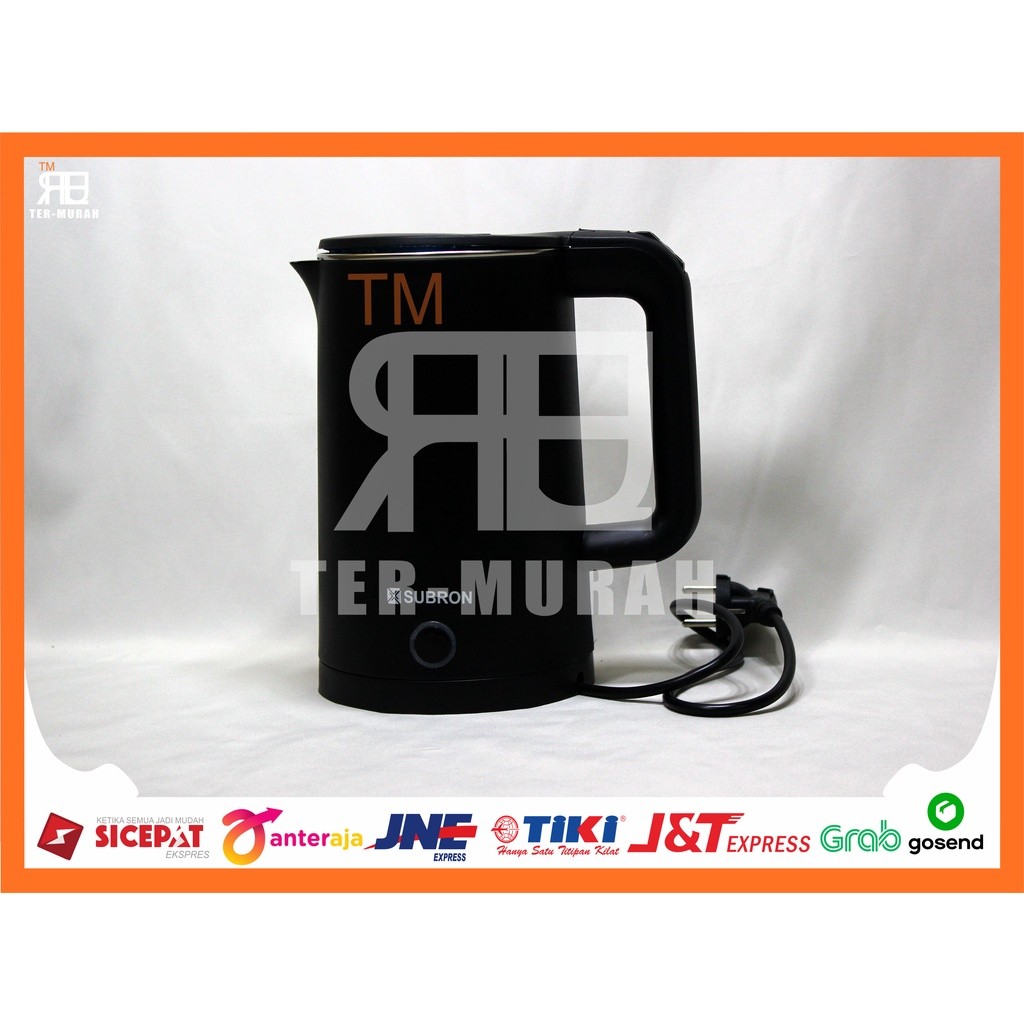 TEKO LISTRIK TERMOS SUBRON HITAM KWALITAS 1 KETTLE TEKO SUBRON BLACK PEMANAS AIR KETTLE TEKO SUBRON