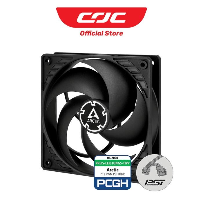 Arctic P12 Pwm Pst 12Cm Black