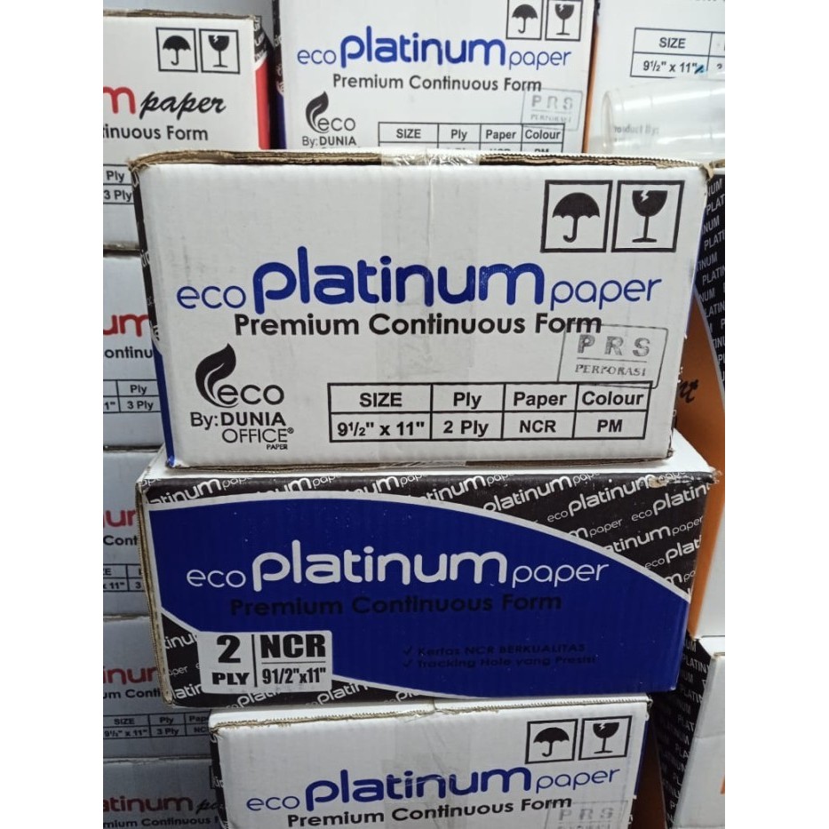 

Continuous Form Uk. 9,5 x 11/2 Inch, 2 Ply (PRS) bagi 2 Merk Platinum
