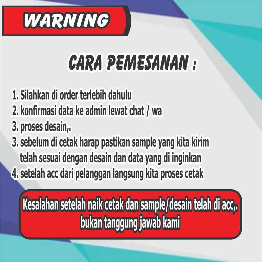 

Angsuran custom ( isi 100 lembar ) Gratis Desain Bebas Nama Sendiri Y&H Yudha Grafika