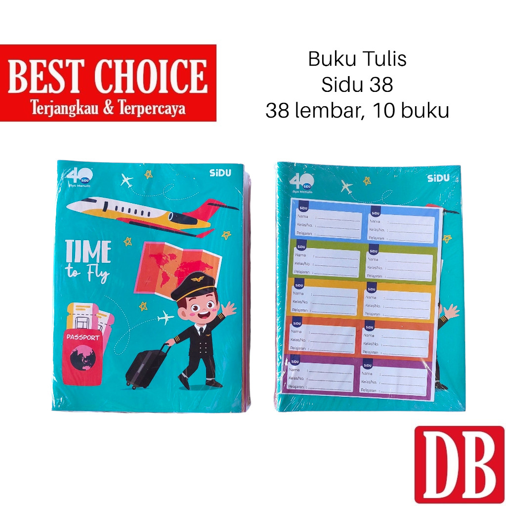 

Buku tulis SIDU 38 lembar (10 pcs)