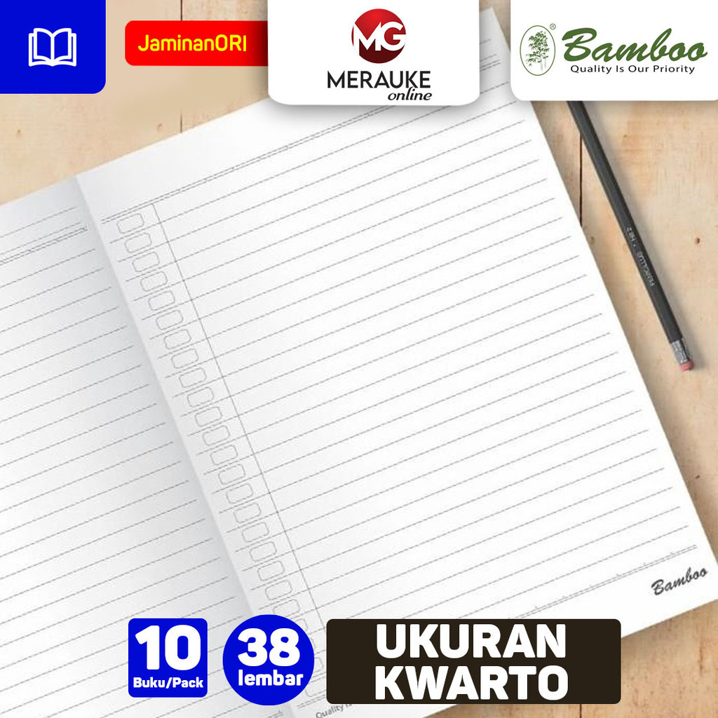 

Bamboo Buku Tulis Kwarto 38 Lembar EDU-B