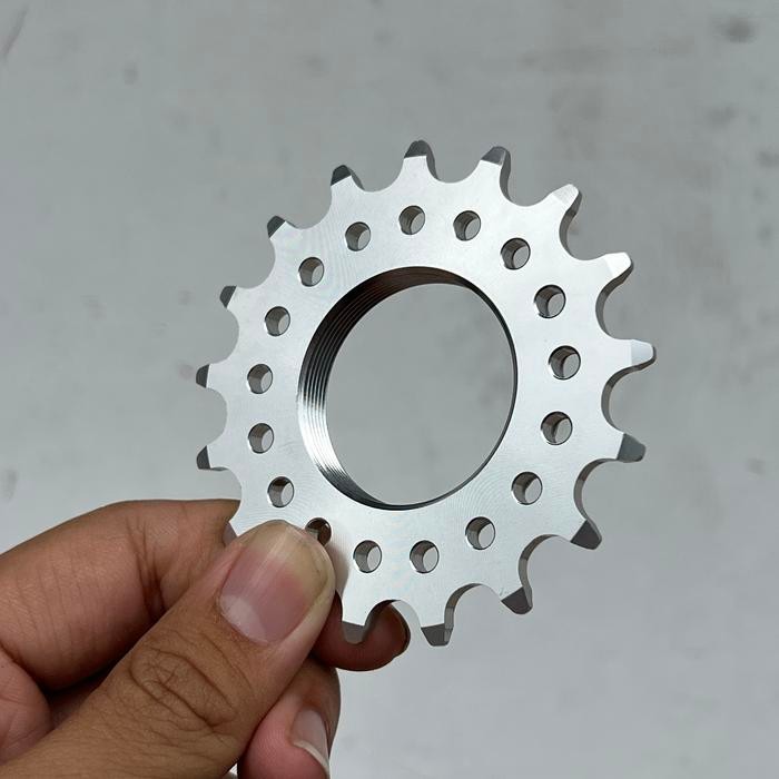 COG 17T FIXIE ALLOY 17 T LASCO FCG SILVER CNC 7075 ROME GIR