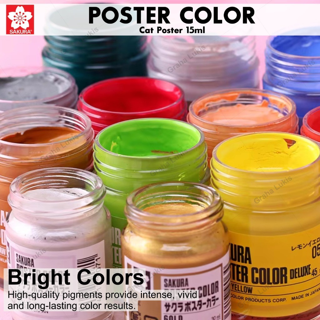 

Sakura Poster Colour 15ml (Warna Umum) - Cat Poster