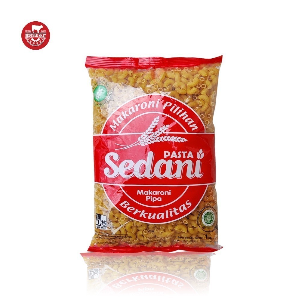 

Sedani Pasta Makaroni Pipa 1kg, Halal