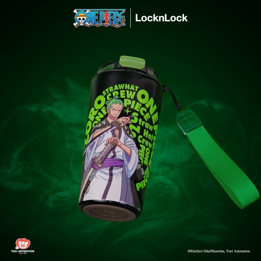 LocknLock Glow in the Dark Cafe Tumbler 500mL One Piece Edition - Roronoa Zoro