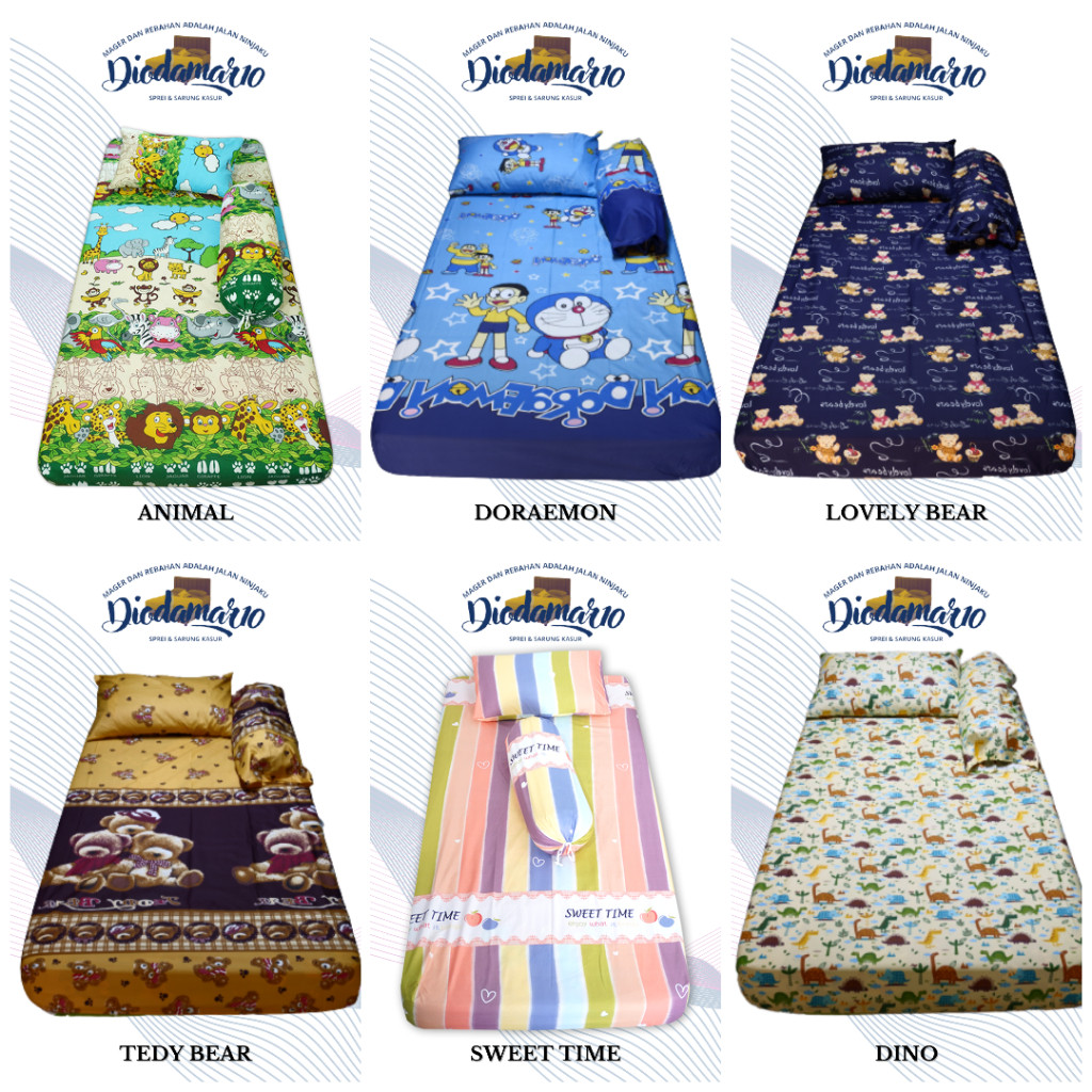Sprei Sarung Kasur Resleting 90X190X5 - 90X190X10 - 90X190X15