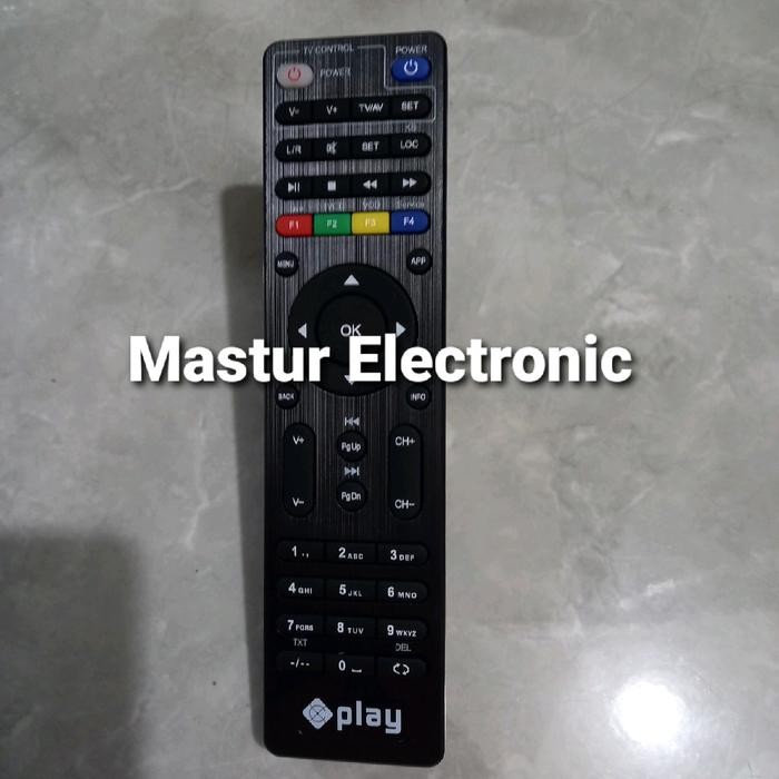 REMOTE REMOT SET TOP BOX STB MNC PLAY MEDIA ORIGINAL ASLI