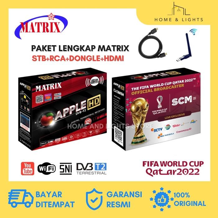 STB Set Top Box Matrix STB DVB T2 HD Youtube (Grosir)