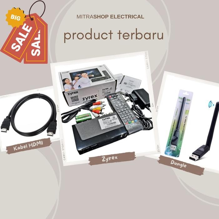 PROMO STB ZYREX FULL SET. TV DIGITAL SET TOP BOX