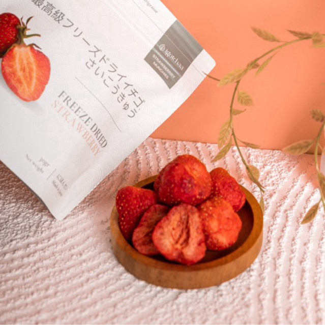 

WHYN!! Dried Freeze Strawberry & Mango Premium Stoberi Mangga Kering Import Japan Snack buah Kering