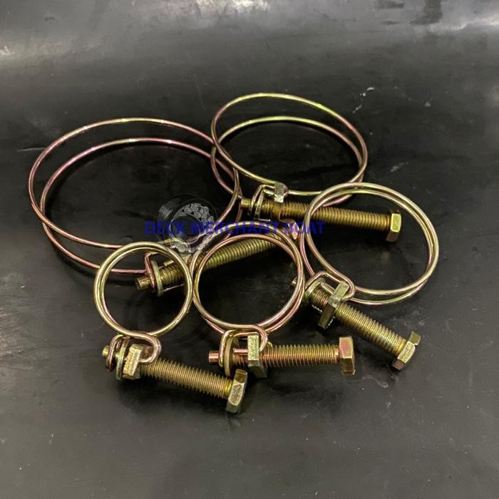 PREMIUM Klem Selang Kawat Double Wire Hose clamp