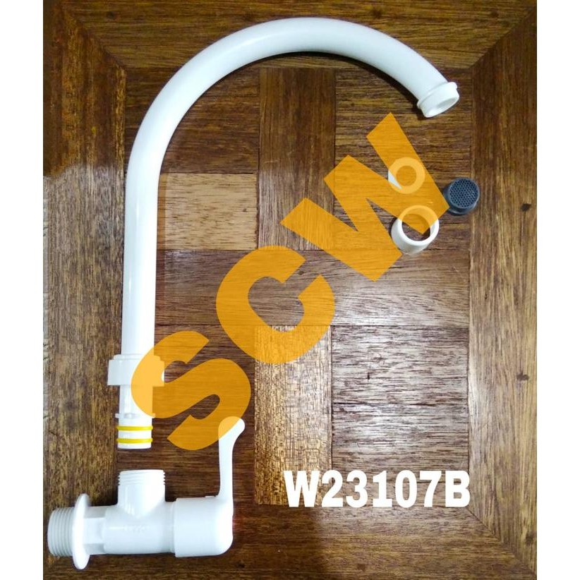 PREMIUM Kran Angsa Tembok Lesso 3/4" W23107B DN20 Keran Cuci Piring Wastafel