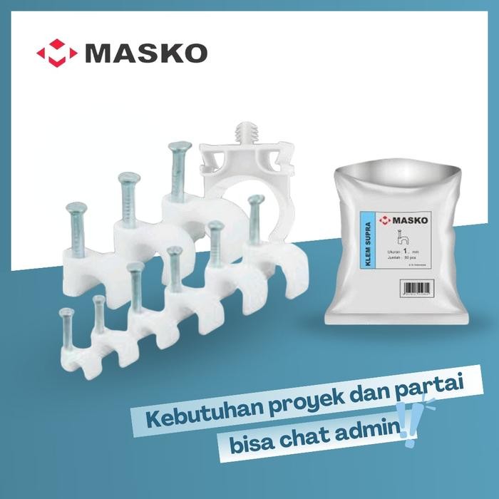 PREMIUM Klem kabel no 4 KLEM SUPRA paku beton asli merek MASKO