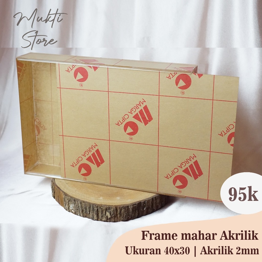 Frame mahar akrilik 40x30x6 Koak mahar akrilik Akrilik sliding mahar