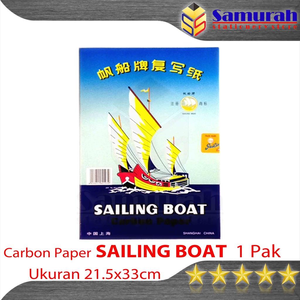 

Kertas Karbon Sailing Boat Isi 100 Single Hitam / Kertas Jiplak 1 Sisi