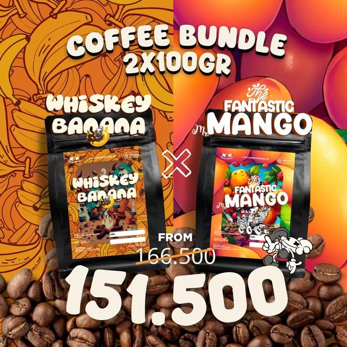 

Coffee Bundle (2x100 gram) Roasted Beans Specialty Coffee Biji Kopi