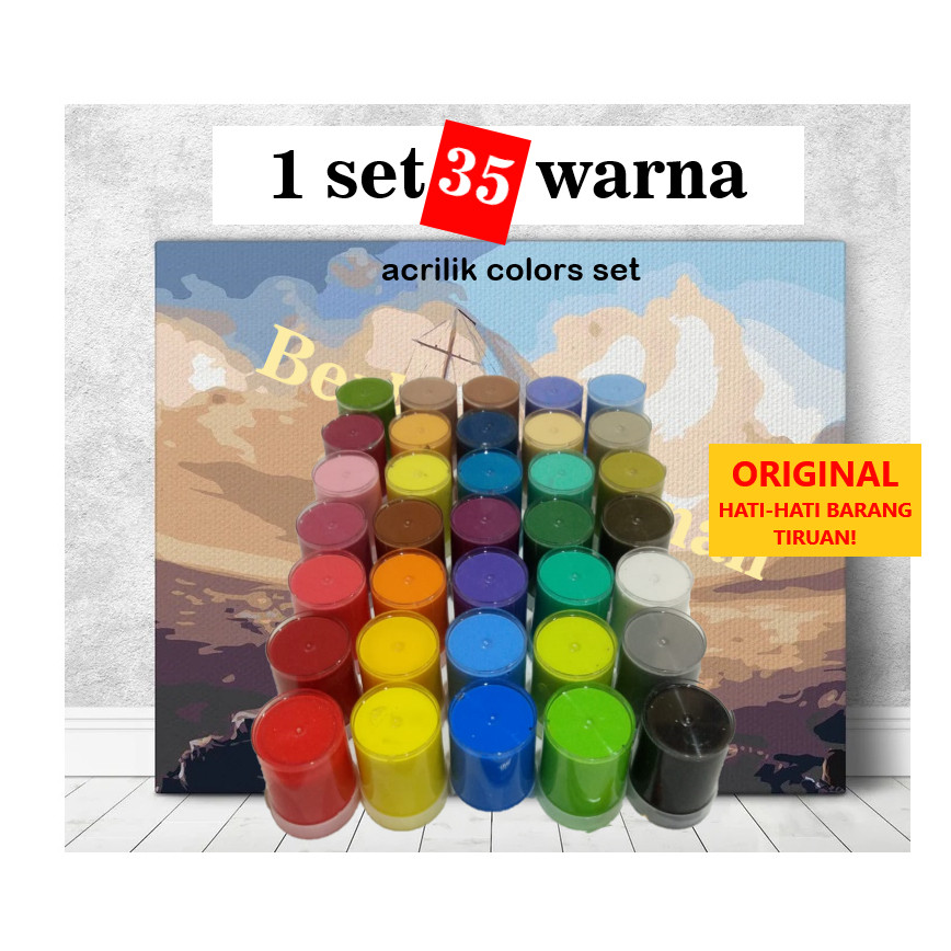 

1 Set 35 Warna Akrilik Cat Acrylic Berkualitas WE!!