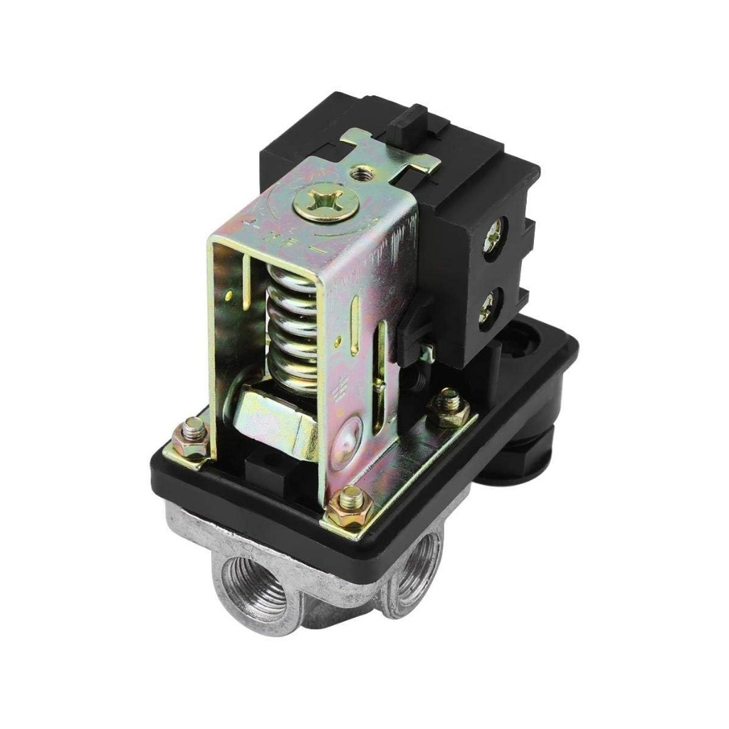 JLD Otomatis Kompresor Angin 4-Lubang Automatic Pressure Switch Compressor 4 Way Drat 1/4"