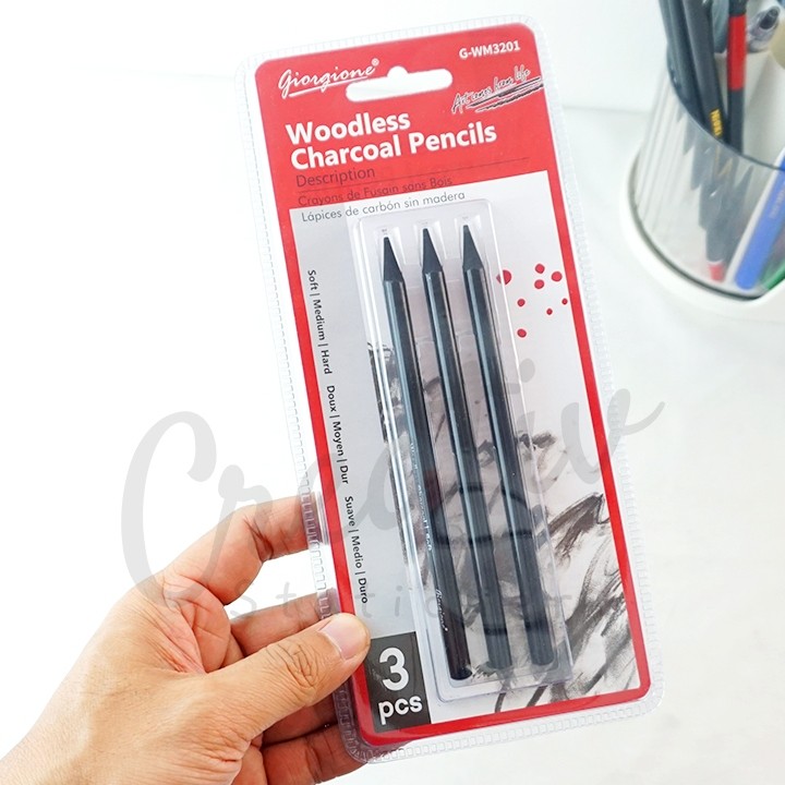 

Giorgione Woodless Charcoal Pencil Pensil Arang G-WM3201 WE!!!