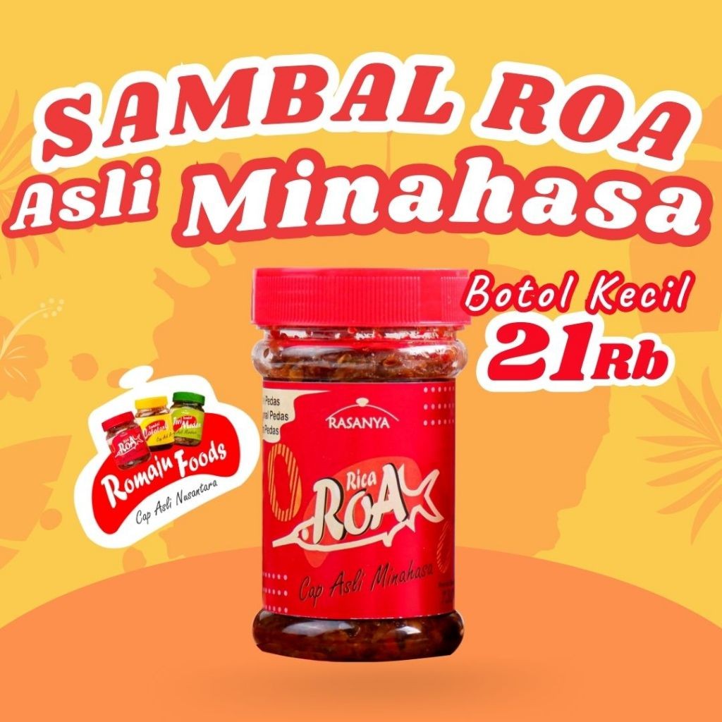 

SAMBAL ROA ASAP MINAHASA 150gr / SAMBEL ROMAJU FOODS