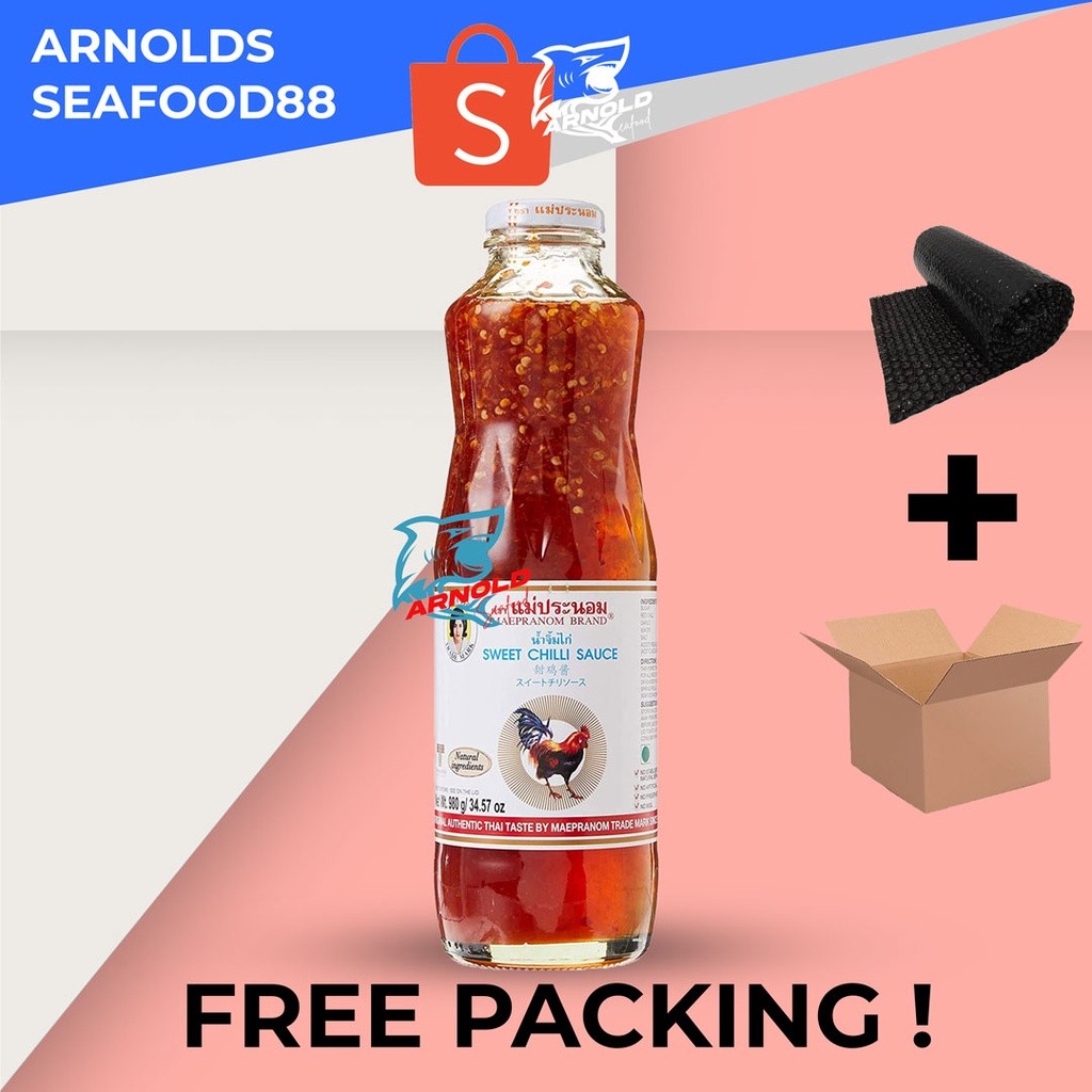 

Maepranom Sweet Chili Sauce 980 gr Thailand Brand Saus Chilli Thai Sauce