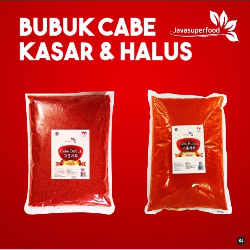 

500g Gochugaru BUBUK CABE / CHILI POWDER KOREA 500g - halus dan kasar
