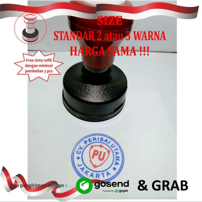 

Stempel Flash/Otomatis 2 atau 3 Warna WE!!