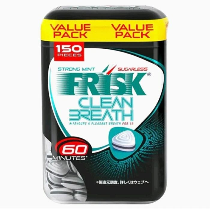 

FRISK CLEAN BREATH SUGARLESS PERMEN ANTI NAFAS BAU FOR 30 / 60 MINUTES