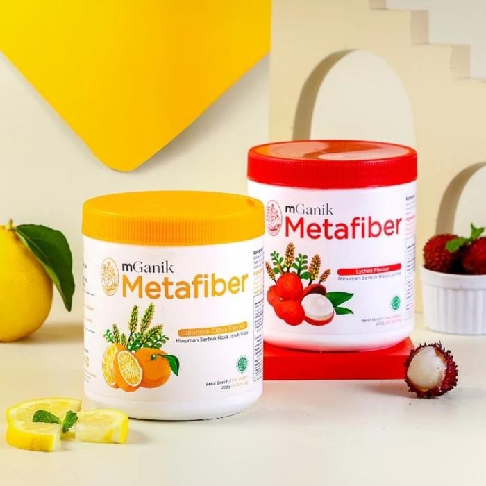 

MGANIK METAFIBER NEW 450GRAM 30 SERVING SERAT BEBAS GULA BPOM HALAL