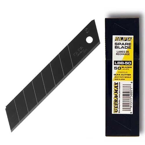 

No Na - Refill Pisau Cutter Hitam 18 Mm Lbb-50 (50Pcs Pack) Olfa Spare Blade