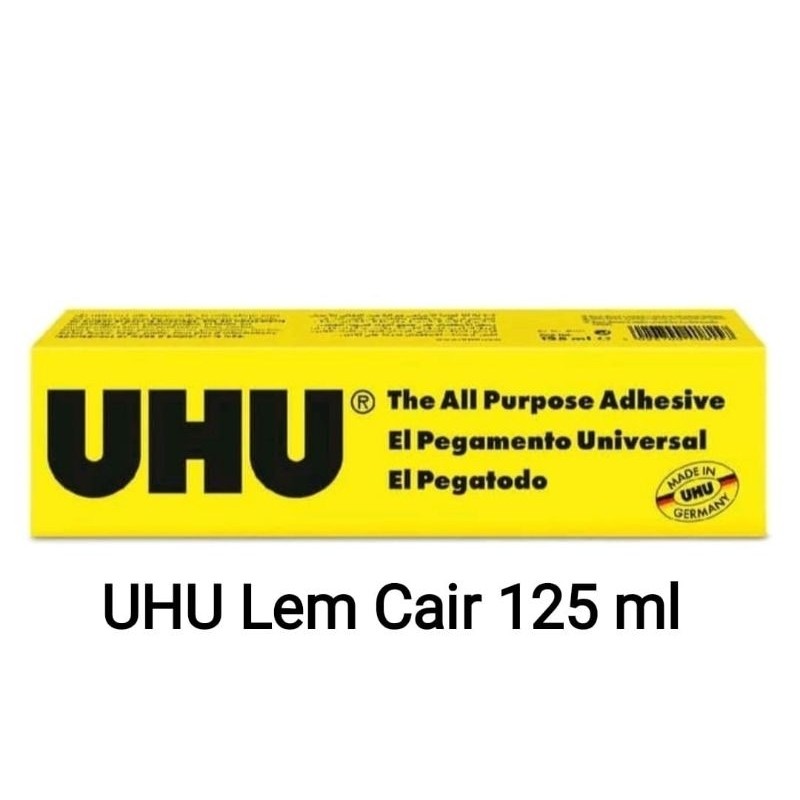 

Lem Cair Serbaguna UHU 40815 All Purpose Glue Adhesive 125 ml WE!!!