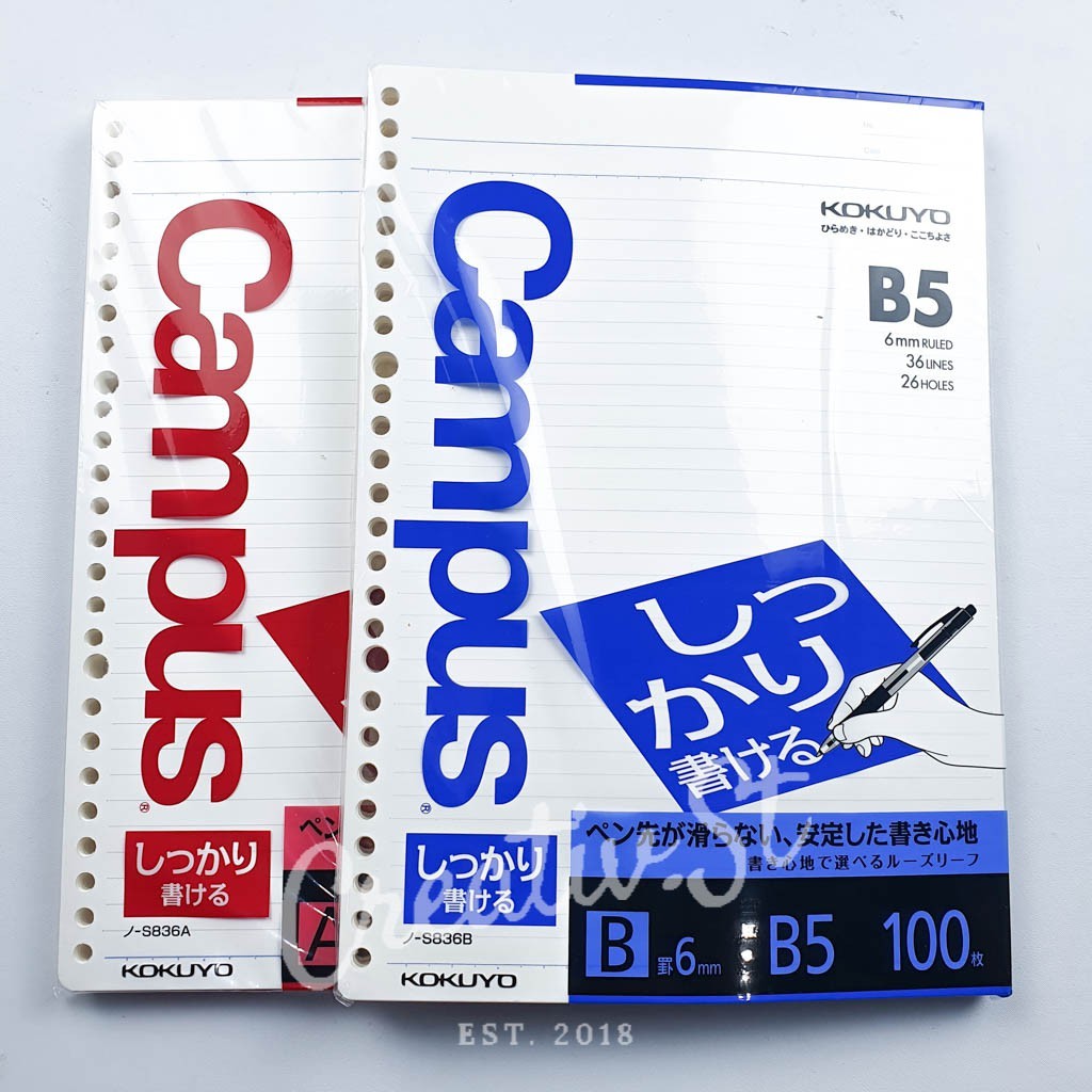 

Kokuyo Loose Leaf B5 For Ball Point Pen Series WE!!
