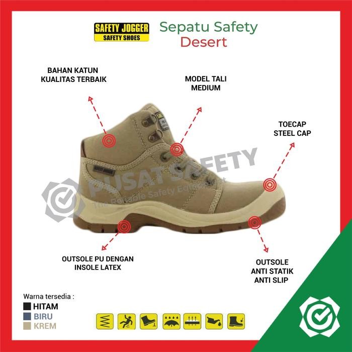 Sepatu Safety Jogger Desert Boots Kerja Shoes