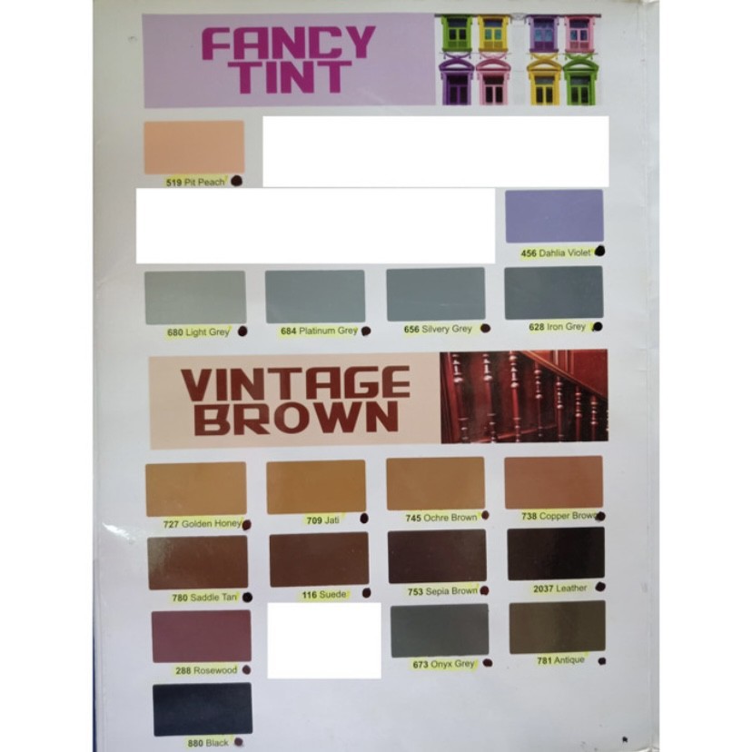 

Seiv Cat Minyak Kayu & Besi / Cat Kayu / Cat Besi Warna Standar 1 kg