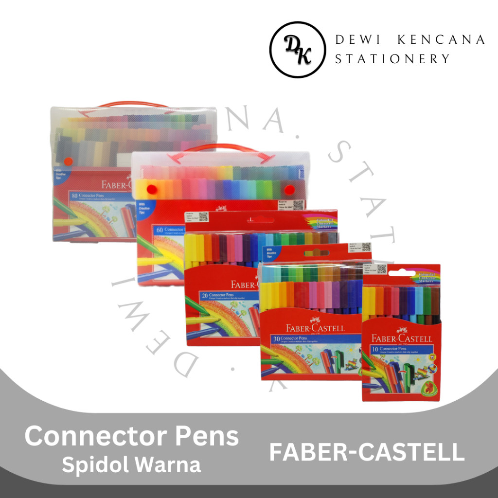

Spidol Warna Connector Pens 10 - 20 - 30 - 60 - 80 Faber-Castell WE!!!