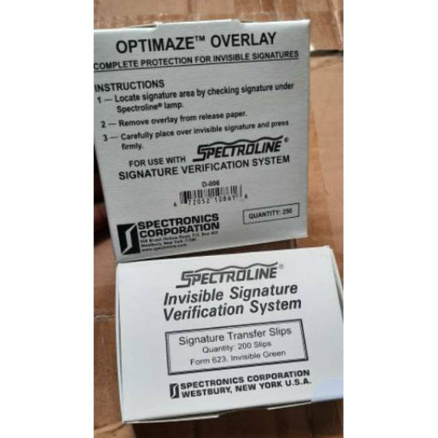 

Spectroline Invisible Signature & Optimize Overlay Satuan WE!!