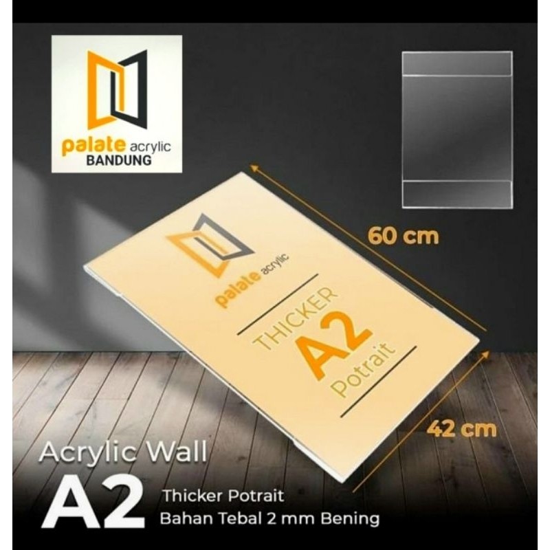 

ACRYLIC THICKER A2 LANDSCAPE_PORTRAIT/ AKRILIK WALL A2 TEBAL 2MM WE!!