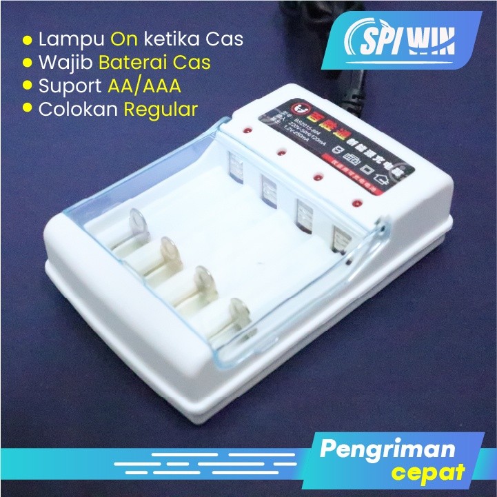 CHARGER CASAN CAS BATERAI AA AAA RANDA BATERAI BATRAI TAMIYA MNI 4WD