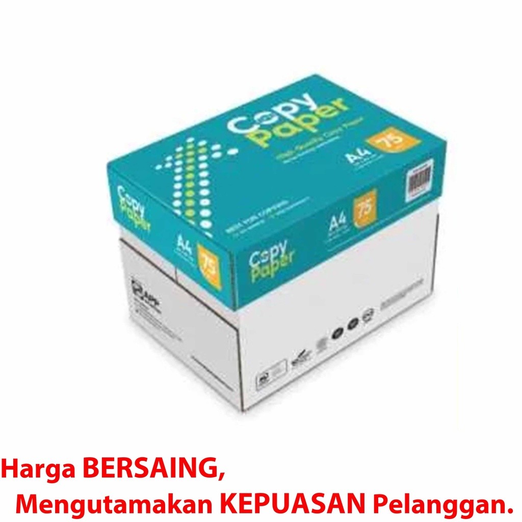 

Kertas HVS Copy Paper A4 75 Gsm / 1 Rim HVS CopyPaper A4 75 Gram / Kertas Print Hvs Putih CPB 75gsm
