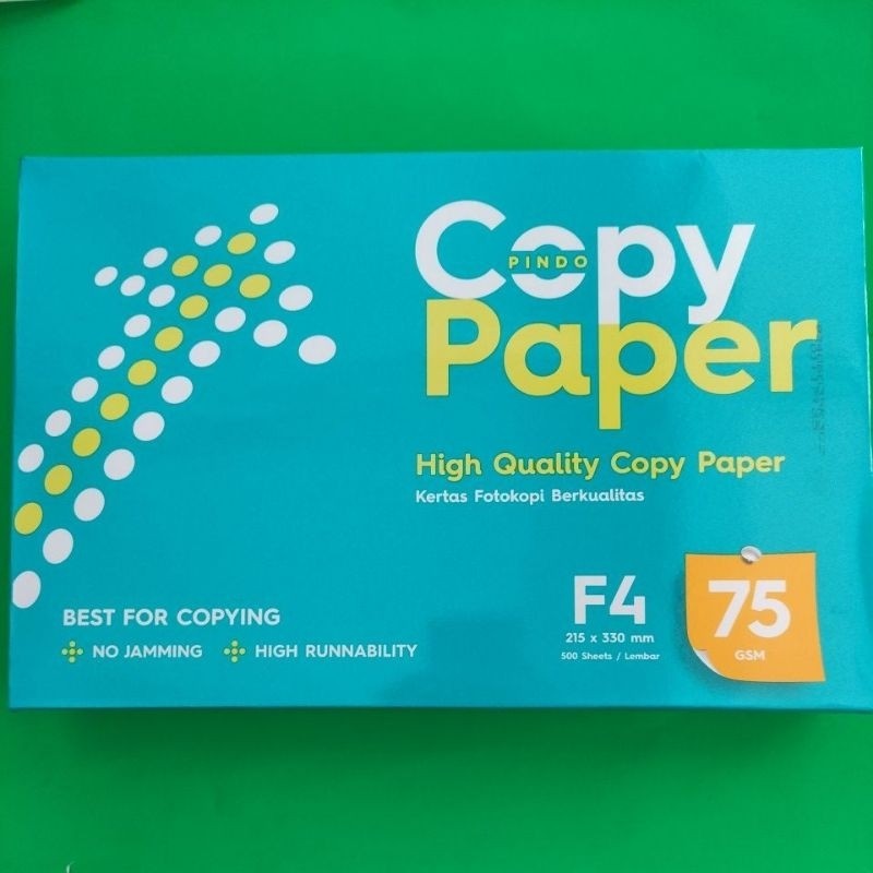 

Kertas HVS Ukuran F4 75g Copy Paper Per Rim (Isi 500 Lembar)