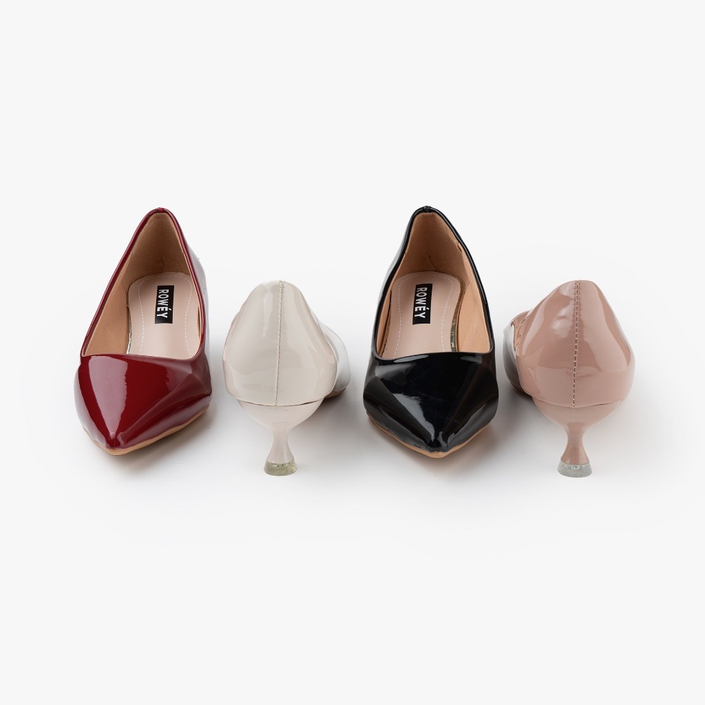 ROWEY SEPATU HEELS WANITA SEPATU KERJA WANITA HEELS 4CM EVELYN